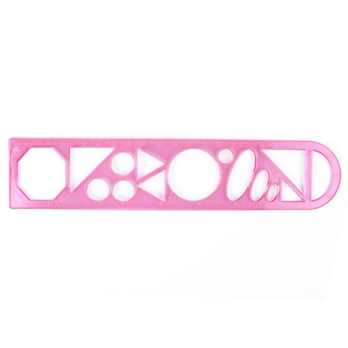 Линейка-трафарет 20см Линейка-трафарет 20см