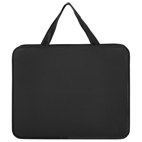 Папка на молнии с ручками ПИФАГОР, А4, пластик, молния сверху, однотонная