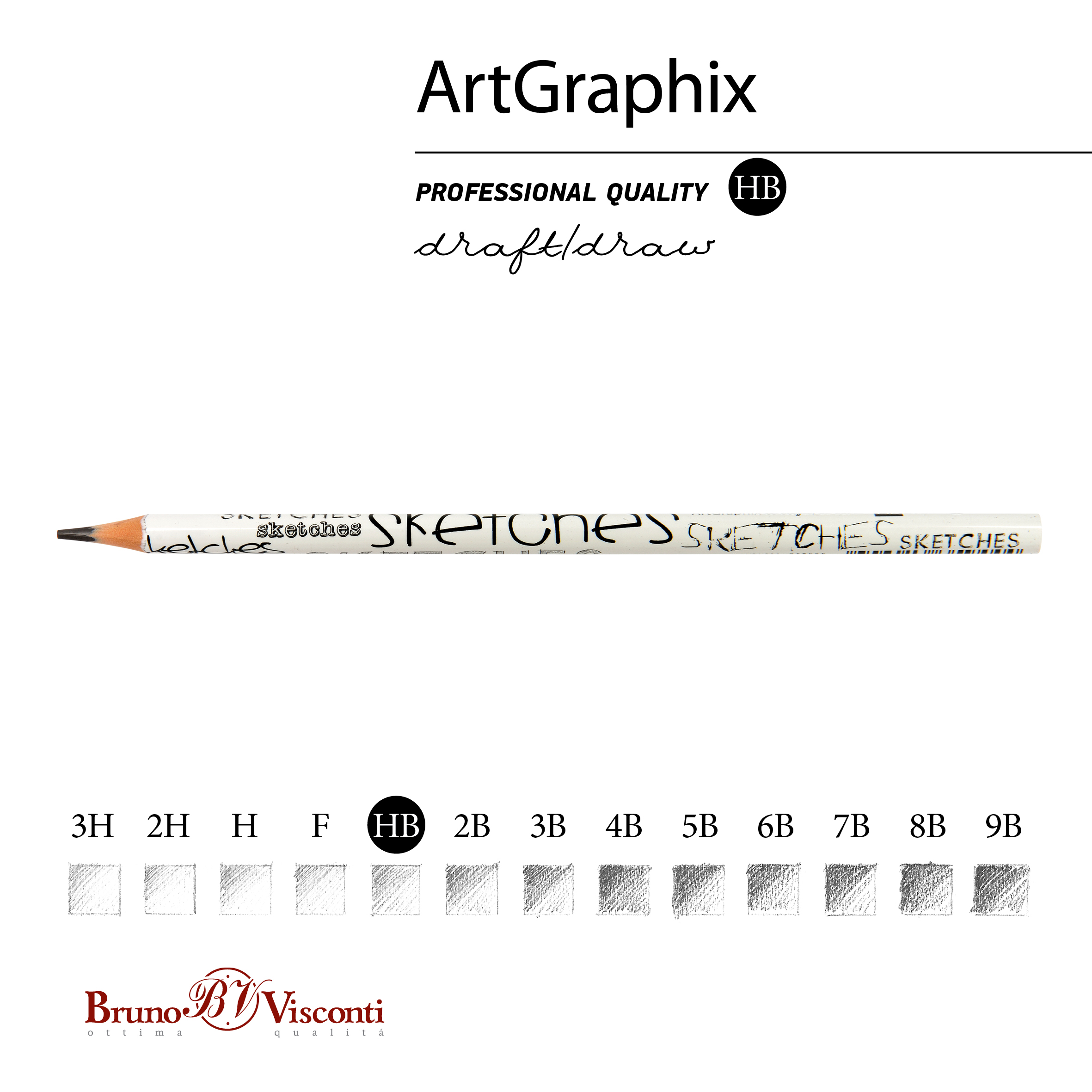 КАРАНДАШ ЧЕРНОГРАФИТОВЫЙ "ArtGraphix. Sketches" НВ (пластиковый КАРАНДАШ ЧЕРНОГРАФИТОВЫЙ "ArtGraphix. Sketches" НВ (пластиковый