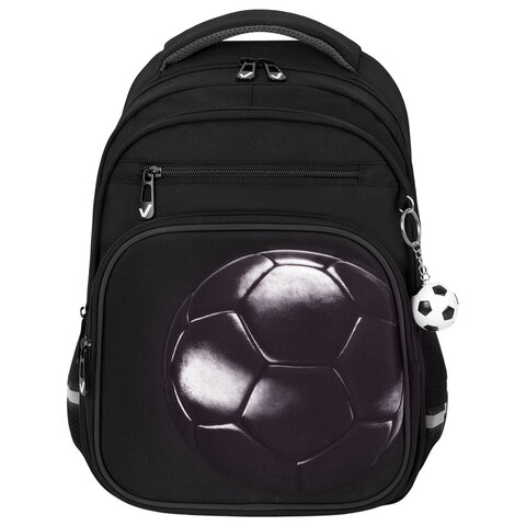 Рюкзак BRAUBERG PROFI, 2 отделения, с брелком, "Leather ball", Рюкзак BRAUBERG PROFI, 2 отделения, с брелком, "Leather ball",