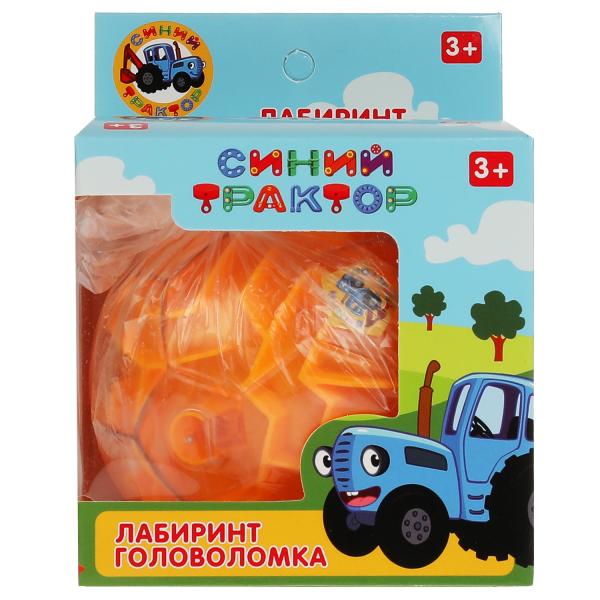 Логическая игра шар-лабиринт Синий ТРАКТОР, кор.10*10*10см. ИГРАЕМ ВМЕСТЕ Логическая игра шар-лабиринт Синий ТРАКТОР, кор.10*10*10см. ИГРАЕМ ВМЕСТЕ