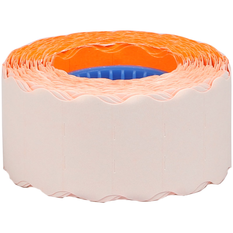 Этикет-лента OfficeSpace, 26*12мм, волна, оранжевая, 800 этикеток Этикет-лента OfficeSpace, 26*12мм, волна, оранжевая, 800 этикеток