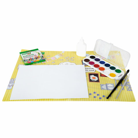 Настольное покрытие BRAUBERG KIDS для труда и творческих занятий, ПВХ, Настольное покрытие BRAUBERG KIDS для труда и творческих занятий, ПВХ,