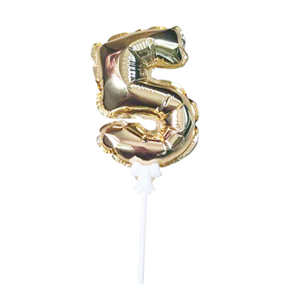 Шар самодув Цифра 5 Gold 18 см шар фольгированный Шар самодув Цифра 5 Gold 18 см шар фольгированный
