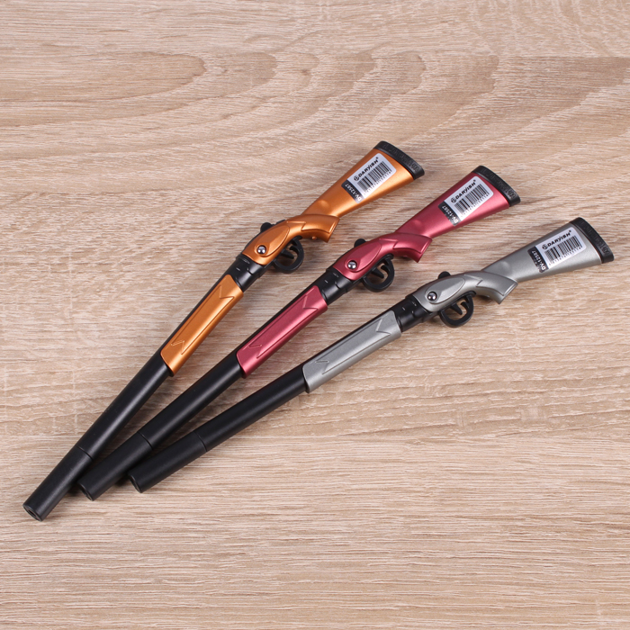 Ручка шариковая синяя "Darvish" корпус в форме "ружья"