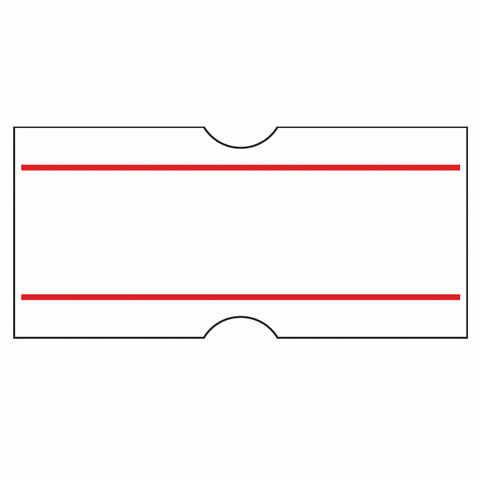 Этикет-лента 21х12 мм, прямоугольная, белая, комплект 5 рулонов по 600 шт.,