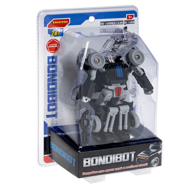 Трансформер "BONDIBOT 2 в 1", робот - внедорожник с металлическими Трансформер "BONDIBOT 2 в 1", робот - внедорожник с металлическими