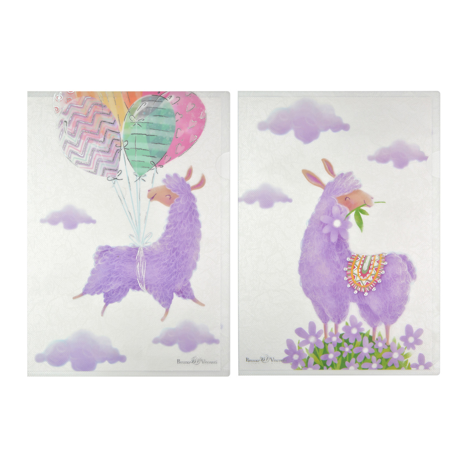 ПАПКА УГОЛОК С ОДНИМ ОТДЕЛЕНИЕМ, "ЛАВАНДОВЫЕ ЛАМЫ", А4, 2 ВИДА ПАПКА УГОЛОК С ОДНИМ ОТДЕЛЕНИЕМ, "ЛАВАНДОВЫЕ ЛАМЫ", А4, 2 ВИДА