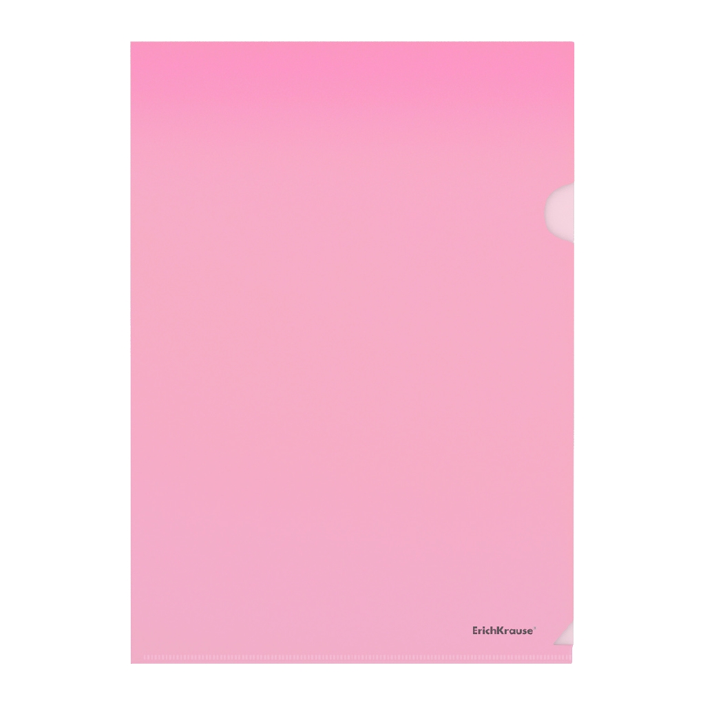 Папка-уголок пластиковая Erich Krause Glossy Classic, A4, красный (в пакете по Папка-уголок пластиковая Erich Krause Glossy Classic, A4, красный (в пакете по