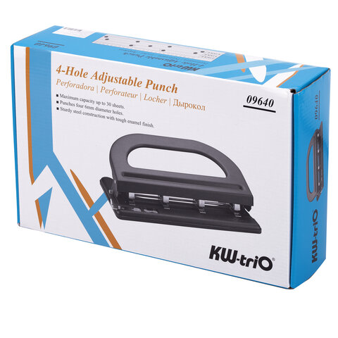 Дырокол на 2-3-4 отверстия KW-trio, до 30 листов Дырокол на 2-3-4 отверстия KW-trio, до 30 листов