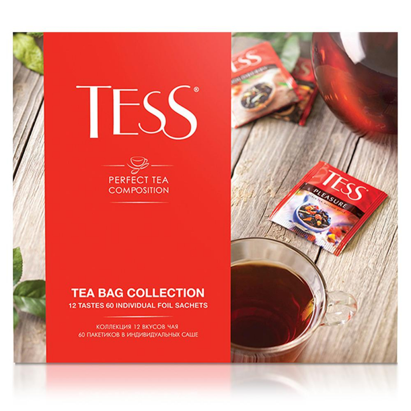 Чай Tess набор чая 12 видов, 1уп/60пак. 1175-12-4 Чай Tess набор чая 12 видов, 1уп/60пак. 1175-12-4
