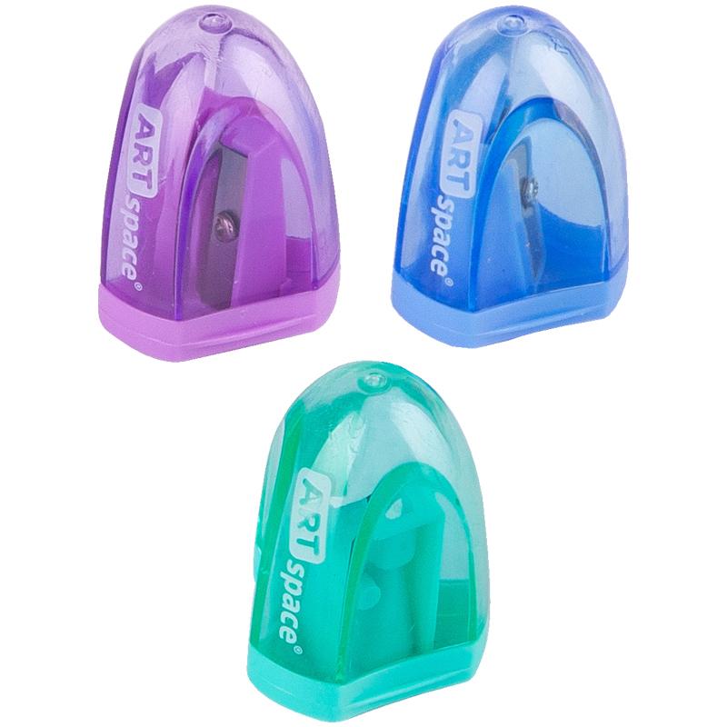 Точилка пластиковая ArtSpace, 1 отверстие, контейнер, ассорти. SH_202 Точилка пластиковая ArtSpace, 1 отверстие, контейнер, ассорти. SH_202