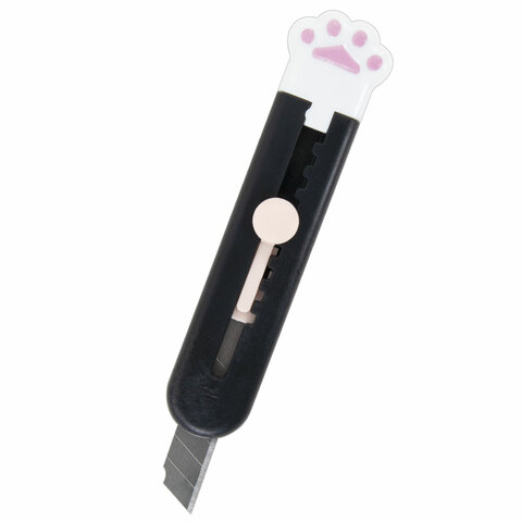 Нож канцелярский "Лапки", Cat Paw, 9 мм, НАБОР 3 шт. на блистере,