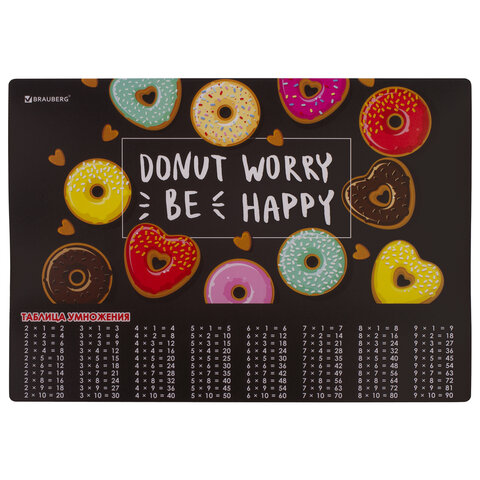 Настольное покрытие BRAUBERG, А3+, пластик, 46x33 см, "Donut", 270399 Настольное покрытие BRAUBERG, А3+, пластик, 46x33 см, "Donut", 270399