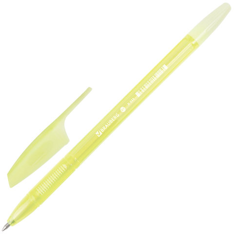 Ручка шариковая BRAUBERG "X-333" PASTEL, СИНЯЯ, корпус