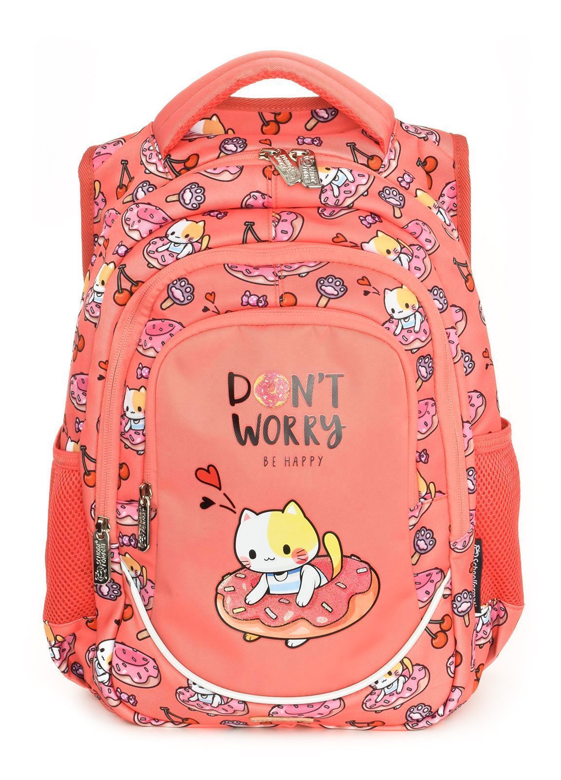 Рюкзак Schoolformat SOFT 3 KITTEN DONUT 22 л коралл. 40х28х20 см мягкий 3 отд. Рюкзак Schoolformat SOFT 3 KITTEN DONUT 22 л коралл. 40х28х20 см мягкий 3 отд.