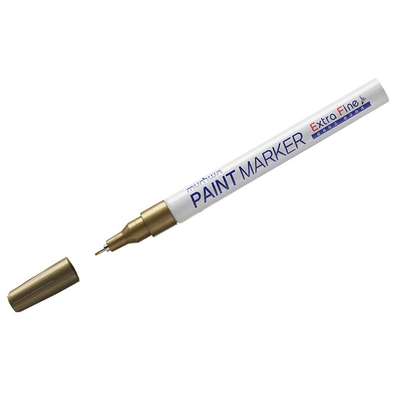 Маркер-краска MunHwa "Extra Fine Paint Marker" золото, 1мм, Маркер-краска MunHwa "Extra Fine Paint Marker" золото, 1мм,