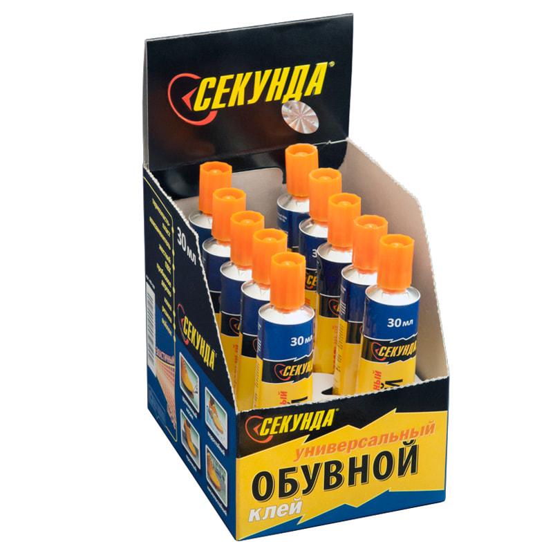 Клей Секунда, обувной, водостойкий, 30мл. 403-159 Клей Секунда, обувной, водостойкий, 30мл. 403-159