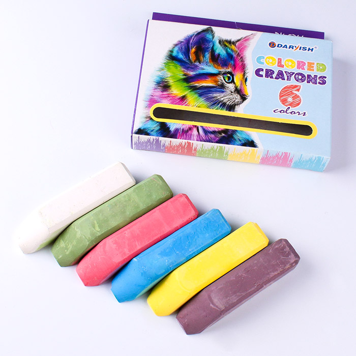 Мелки цветные 6шт "Darvish" для асфальта Мелки цветные 6шт "Darvish" для асфальта