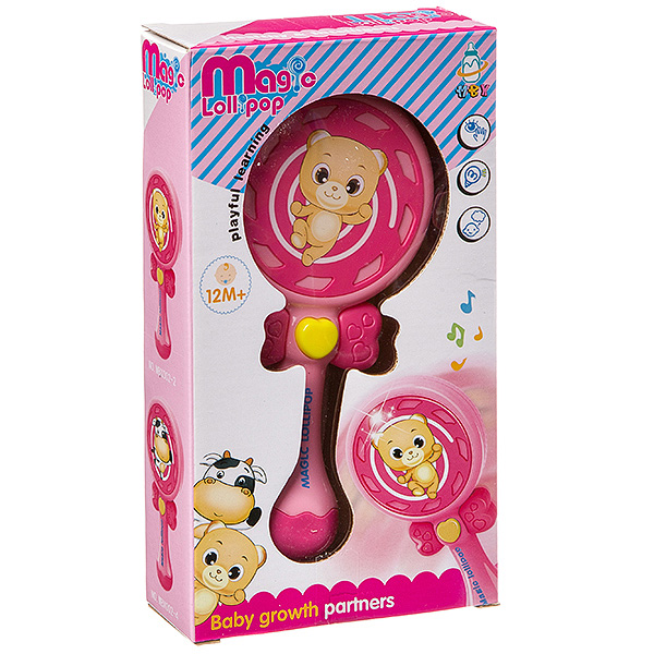 Игрушка пласт. на батарейках Волшебная музыкальная, светящ. палочка, ВОХ Игрушка пласт. на батарейках Волшебная музыкальная, светящ. палочка, ВОХ