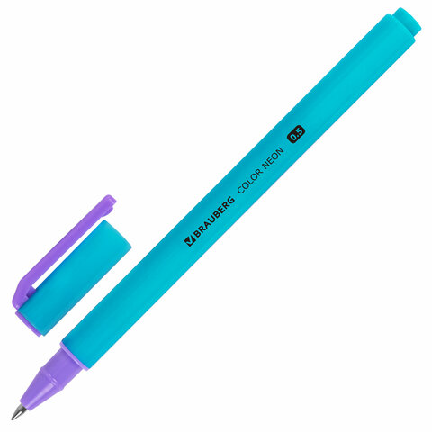Ручка гелевая BRAUBERG "COLOR NEON", ЧЕРНАЯ, корпус ассорти, узел 0,5 Ручка гелевая BRAUBERG "COLOR NEON", ЧЕРНАЯ, корпус ассорти, узел 0,5