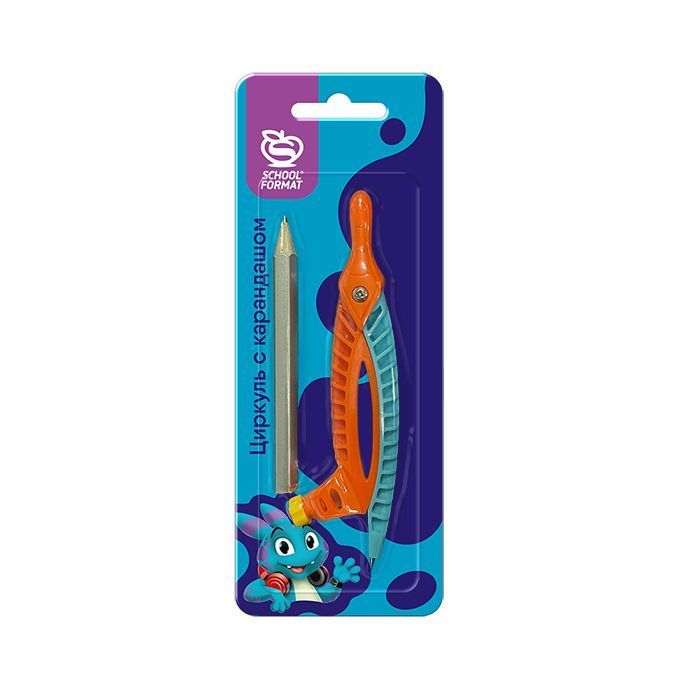 Циркуль schoolФОРМАТ с карандашом ассорти Циркуль schoolФОРМАТ с карандашом ассорти