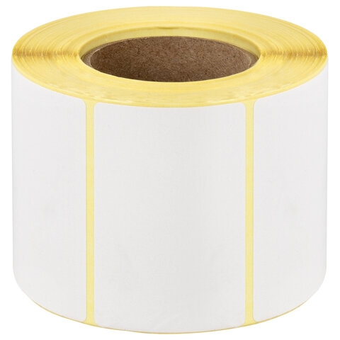 Этикетки термотрансферные, ПОЛУГЛЯНЕЦ, 58х40 мм, 700 этикеток в ролике, 111974