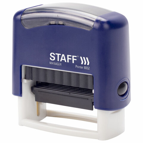 Штамп самонаборный 4-строчный STAFF, оттиск 48х18 мм, "Printer 8052", Штамп самонаборный 4-строчный STAFF, оттиск 48х18 мм, "Printer 8052",