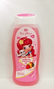 Iris Шампунь-кондиционер "Клубника-манго" Для девочек 5+ 300мл/12шт Iris Шампунь-кондиционер "Клубника-манго" Для девочек 5+ 300мл/12шт