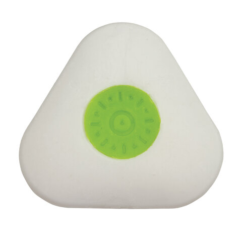 Ластик STAFF "Trio", 35х35х10 мм, треугольный, пластиковый держатель,