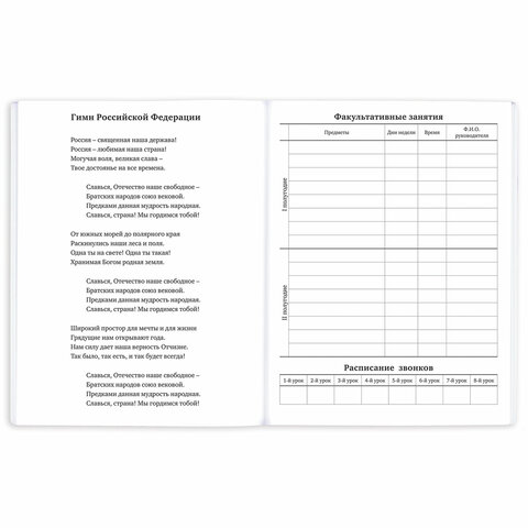 Дневник 1-11 класс 40 л., на скобе, ПИФАГОР, обложка картон, МИКС