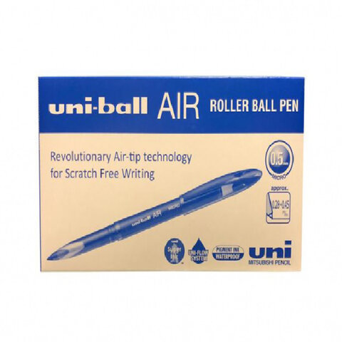 Ручка-роллер Uni-Ball "AIR Micro", СИНЯЯ, корпус голубой, узел 0,5 мм, Ручка-роллер Uni-Ball "AIR Micro", СИНЯЯ, корпус голубой, узел 0,5 мм,