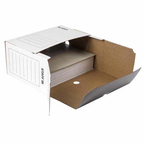 Короб архивный с клапаном А4 (260х325 мм), 150 мм, до 1400 листов, Короб архивный с клапаном А4 (260х325 мм), 150 мм, до 1400 листов,