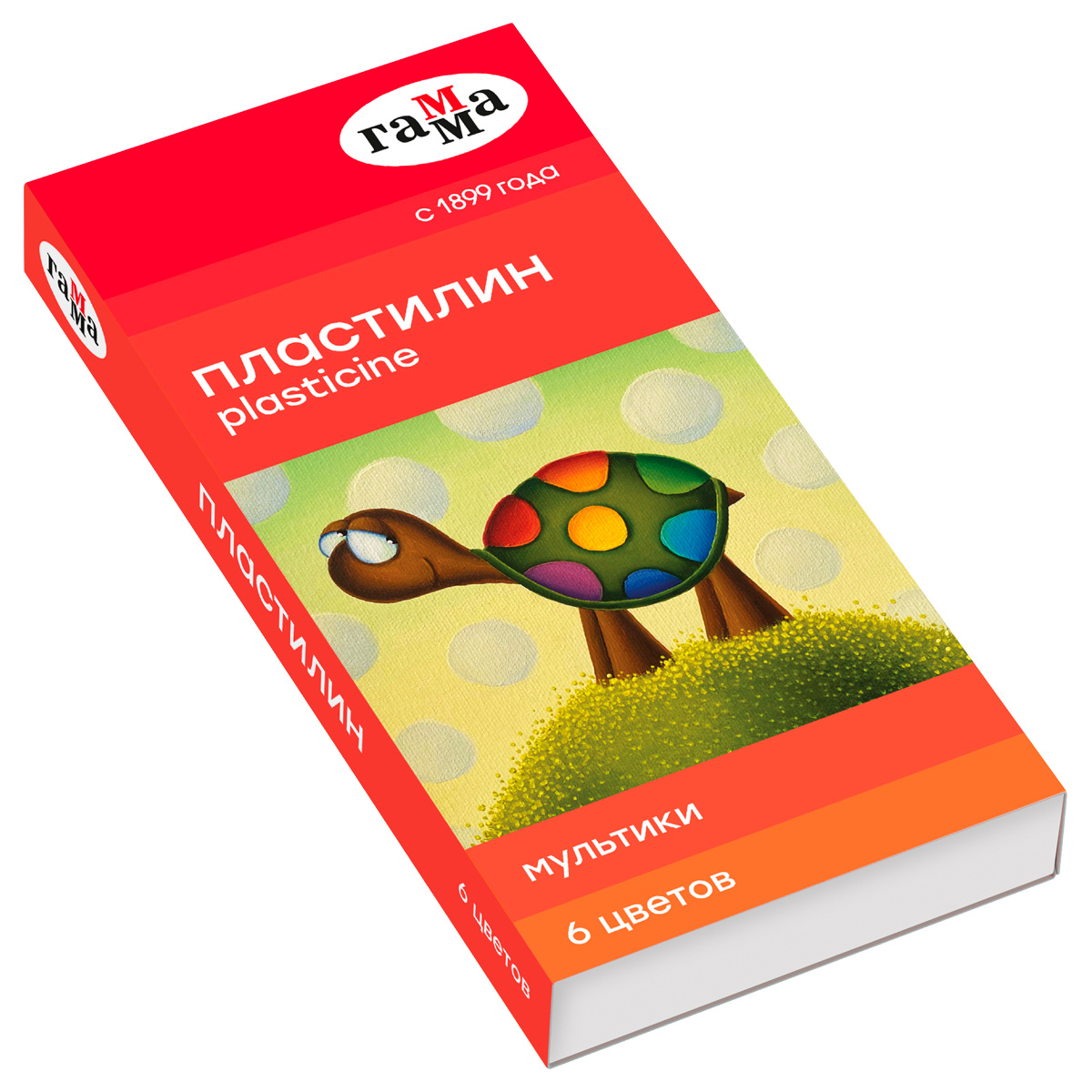 Пластилин Гамма "Мультики", 06 цветов, 120г, со стеком, картон Пластилин Гамма "Мультики", 06 цветов, 120г, со стеком, картон