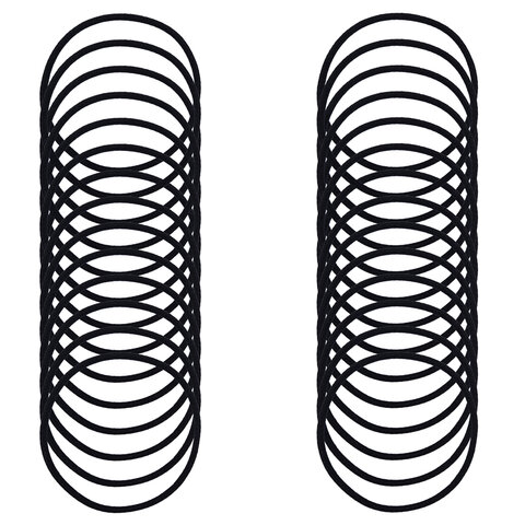 Резинки для волос НАБОР 20 шт., 0,45х14 см, чёрный, MONTE VITA (МОНТЕ ВИТА), Резинки для волос НАБОР 20 шт., 0,45х14 см, чёрный, MONTE VITA (МОНТЕ ВИТА),