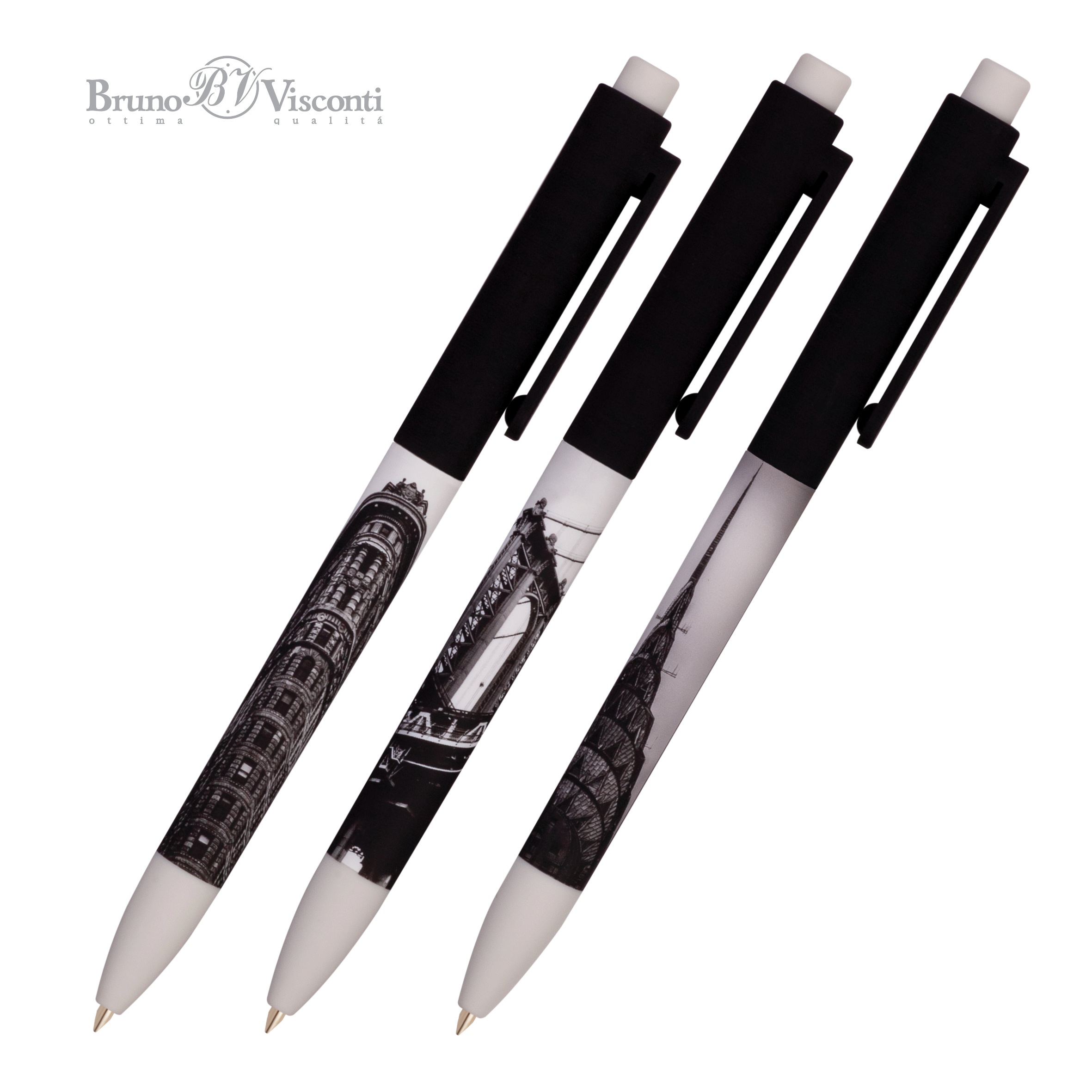 РУЧКА "FunClick. New York" (3 вида), ШАРИКОВАЯ0.7 ММ, СИНЯЯ РУЧКА "FunClick. New York" (3 вида), ШАРИКОВАЯ0.7 ММ, СИНЯЯ