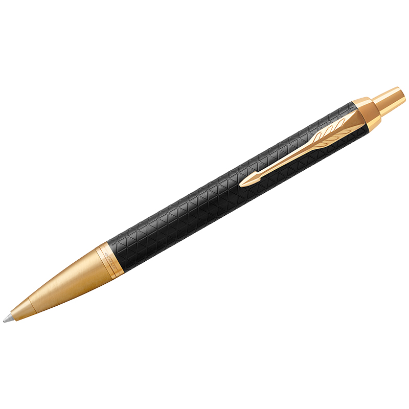 Ручка шариковая Parker "IM Premium Black/Gold GT" синяя, 1,0мм, Ручка шариковая Parker "IM Premium Black/Gold GT" синяя, 1,0мм,