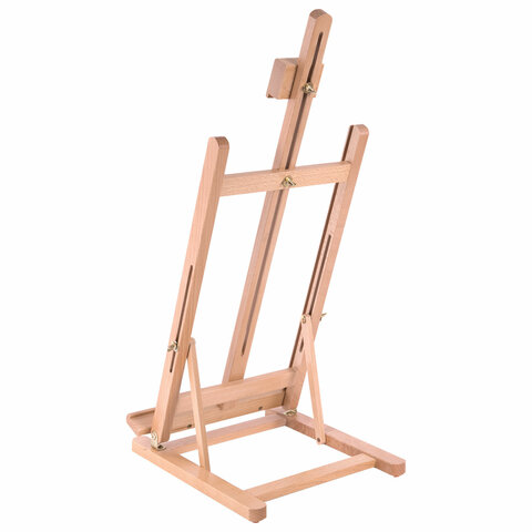 Мольберт настольный из бука, 27,5х97х32 см, высота холста 56 см, BRAUBERG ART