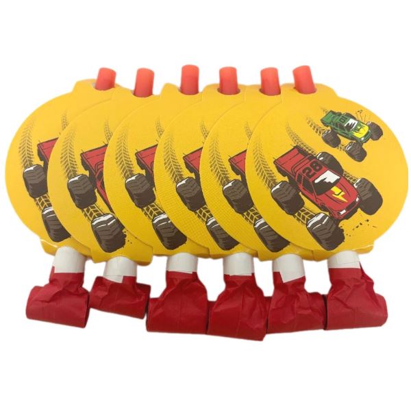 Язычок-гудок с карточкой Тачки Монстры Трак, 6 штук Язычок-гудок с карточкой Тачки Монстры Трак, 6 штук
