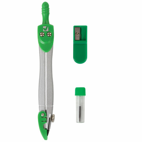 Готовальня BRAUBERG "Klasse", 3 предмета: циркуль 115 мм с колпачком, Готовальня BRAUBERG "Klasse", 3 предмета: циркуль 115 мм с колпачком,