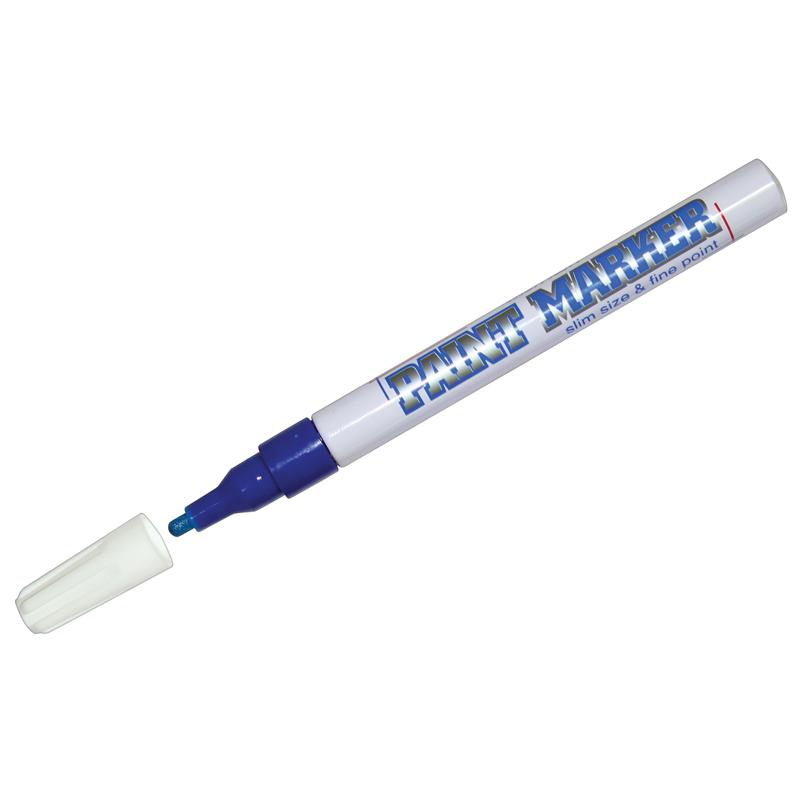 Маркер-краска "Slim" синяя, 2мм, нитро-основа: SPM-02 штр.: Маркер-краска "Slim" синяя, 2мм, нитро-основа: SPM-02 штр.: