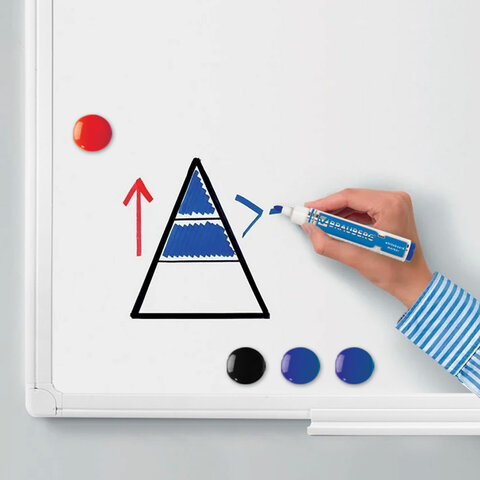 Доска магнитно-маркерная 90х120 см, ПВХ рамка, BRAUBERG "Standard",