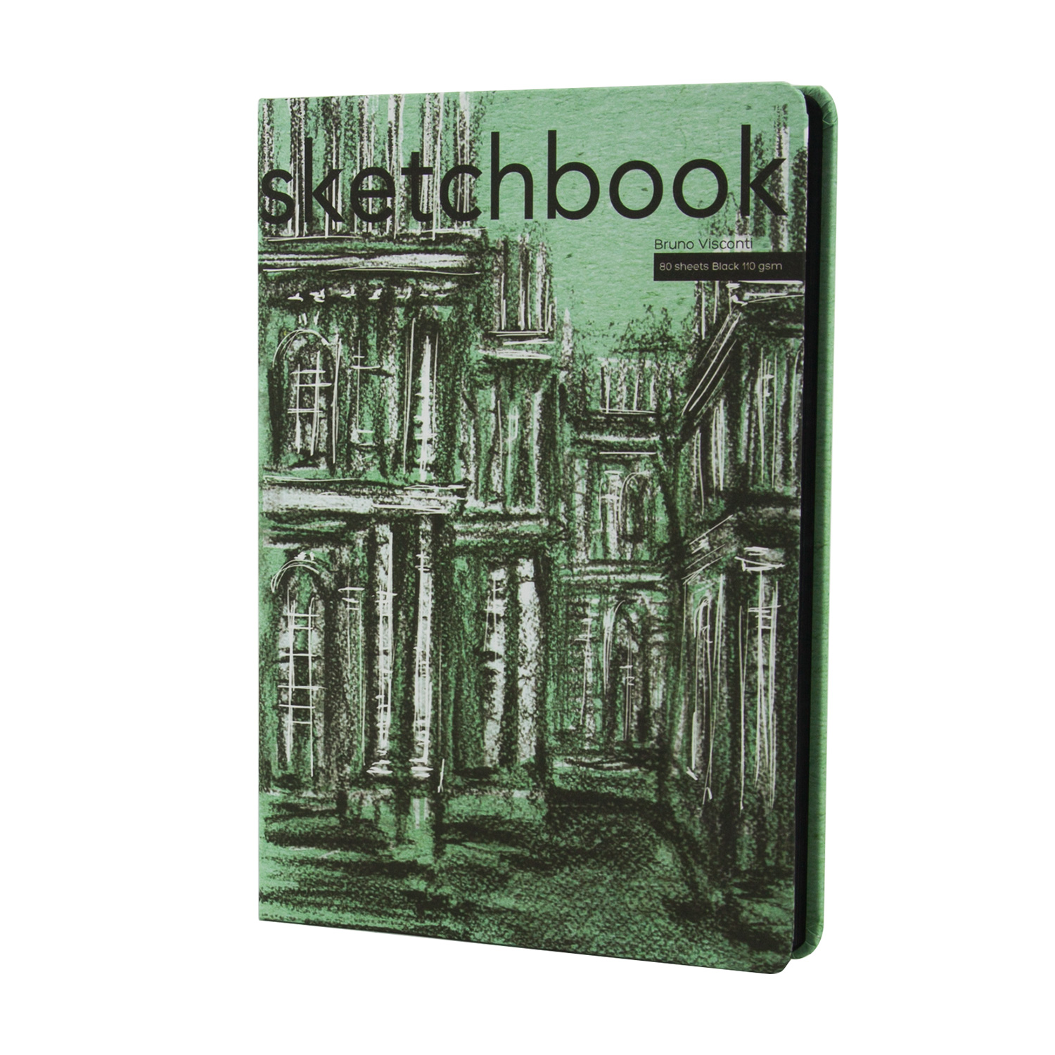 SKETCHBOOK BV, 179х250 мм, 80Л, ЧЕРНЫЙ 110 гр. В ТВЕРДОМ ПЕРЕПЛЕТЕ (4 ВИДА)