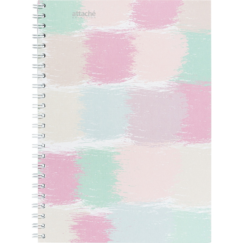 Бизнес-тетрадь А5,80л,кл,гр,обл.мат.лам. Attache Selection Pastel Квадраты Бизнес-тетрадь А5,80л,кл,гр,обл.мат.лам. Attache Selection Pastel Квадраты