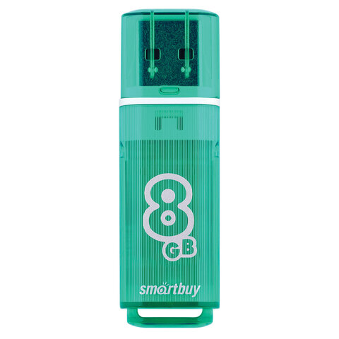 Флеш-диск 8 GB, SMARTBUY Glossy, USB 2.0, зеленый, SB8GBGS-G Флеш-диск 8 GB, SMARTBUY Glossy, USB 2.0, зеленый, SB8GBGS-G