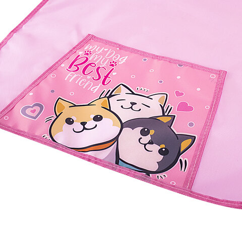 Фартук с нарукавниками для уроков труда ПИФАГОР, 1 карман, 46x54 см, "Best