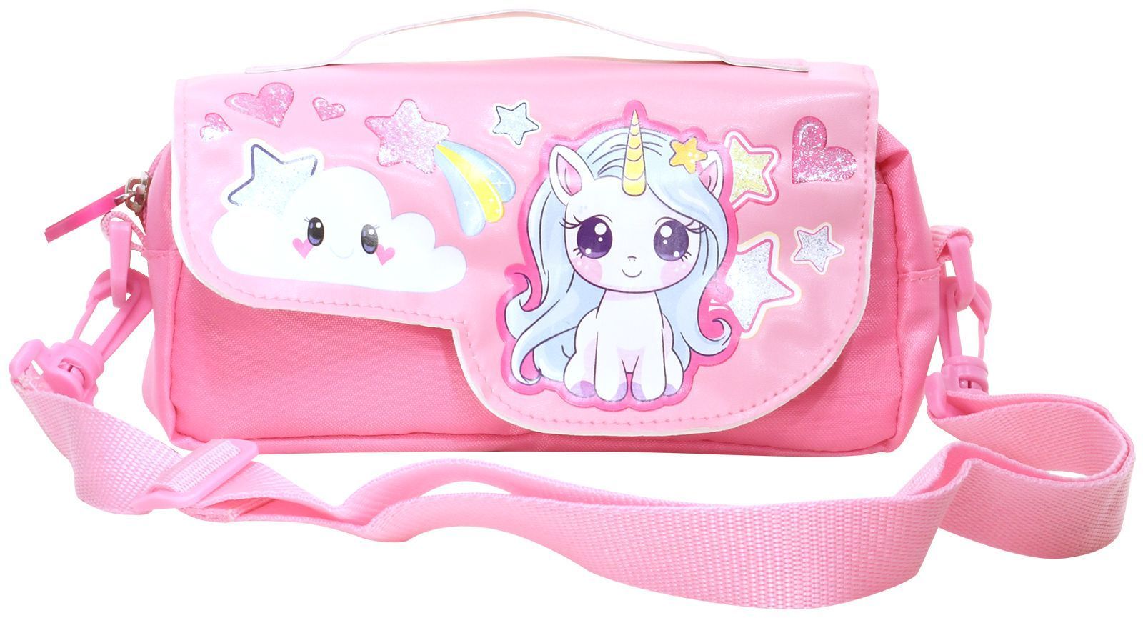 Пенал-сумка 1 отделение сред. Каляка-Маляка ЕДИНОРОГ 220x100x70 мм роз. Пенал-сумка 1 отделение сред. Каляка-Маляка ЕДИНОРОГ 220x100x70 мм роз.