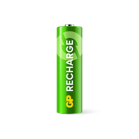 Батарейки аккумуляторные GP ReCharge Ni-Mh пальчиковые КОМПЛЕКТ 2 шт., АА (HR6)