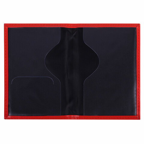 Обложка для паспорта экокожа, мягкая вставка изолон, "PASSPORT",