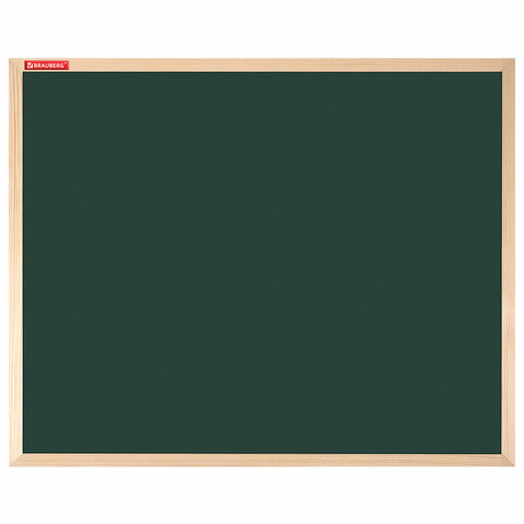 Доска для мела магнитная 50х70 см, зеленая, деревянная рамка, BRAUBERG